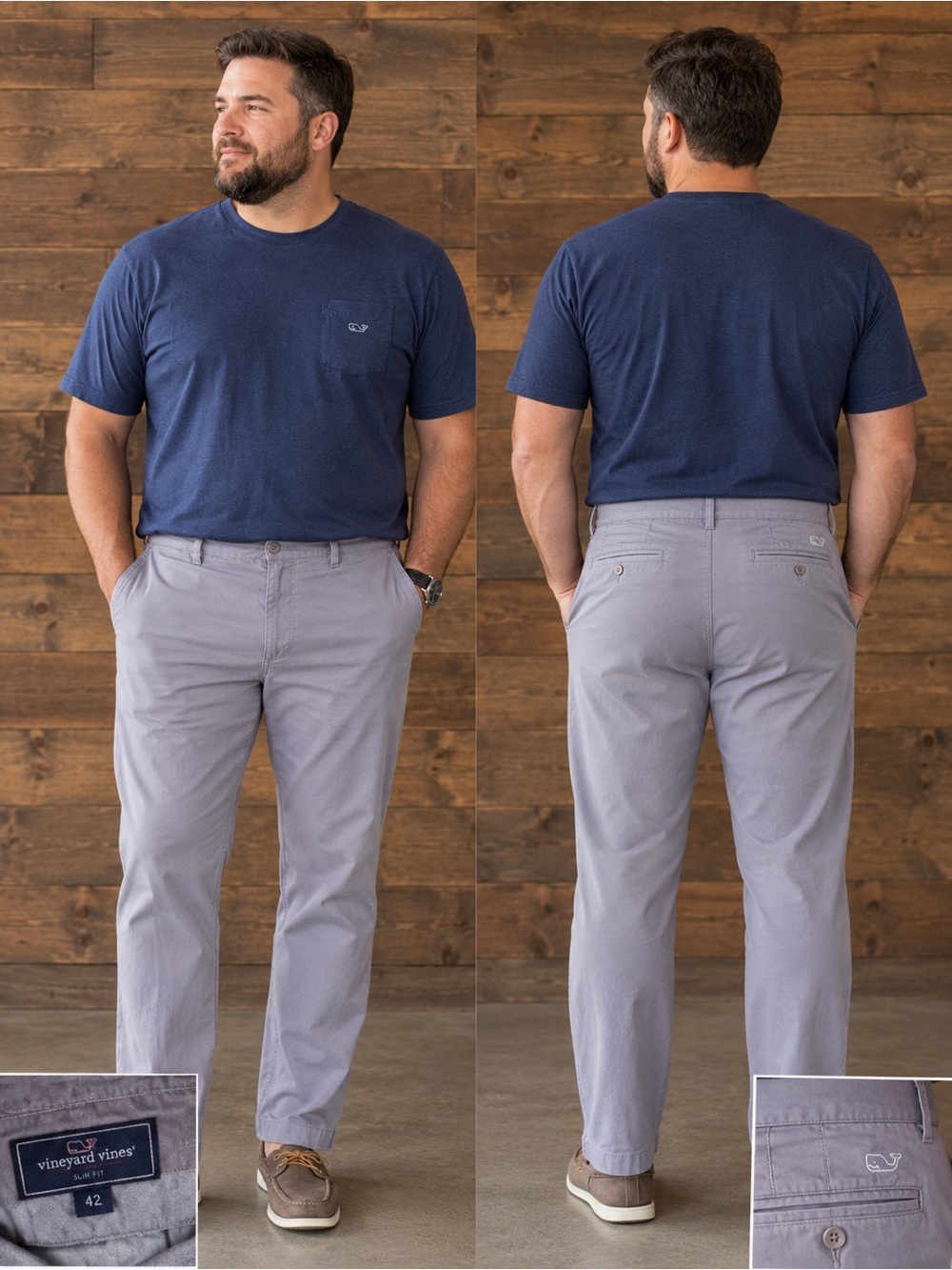 Maine Men's Chinos in Light Grey